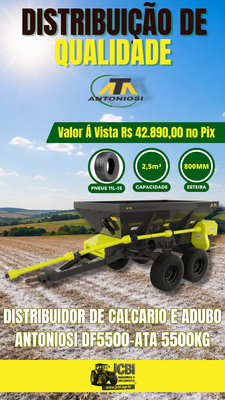 Distribuidor de Fertilizantes, Calcário e Sementes
