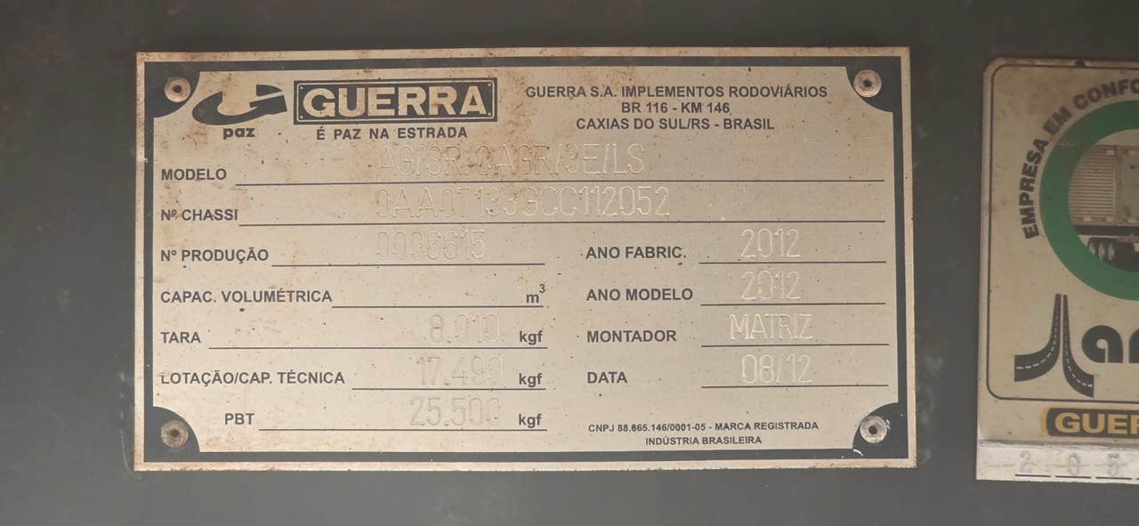 Guerra Semi Reboque - 12/12 18
